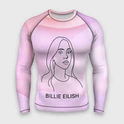 Рашгард мужской Билли Айлиш из линии - минимализм, цвет: 3D-принт