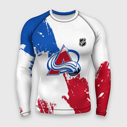 Рашгард мужской Колорадо Эвеланш - брызги красок, цвет: 3D-принт