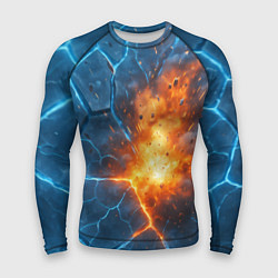 Рашгард мужской Взрыв из объемных плит, цвет: 3D-принт