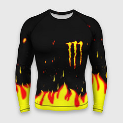 Рашгард мужской Monster energy fire steel, цвет: 3D-принт