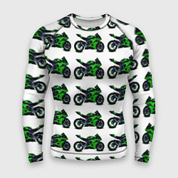 Мужской рашгард Motorbike green