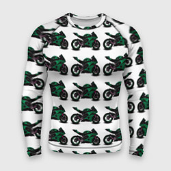 Рашгард мужской Motorbike dark green, цвет: 3D-принт