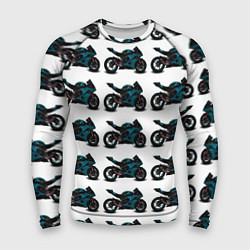 Мужской рашгард Motorbike blue