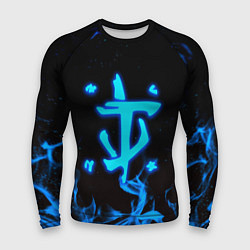 Рашгард мужской Дум огонь лого, цвет: 3D-принт