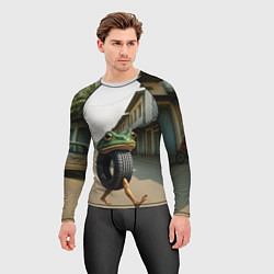 Рашгард мужской Бонека Амбалабу мем, цвет: 3D-принт — фото 2