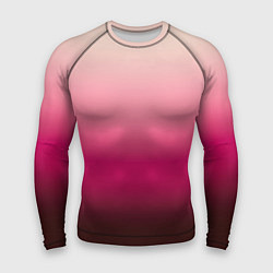 Рашгард мужской Градиент transcendent pink омбре, цвет: 3D-принт
