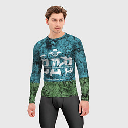 Рашгард мужской Флаг десантников ВДВ, цвет: 3D-принт — фото 2