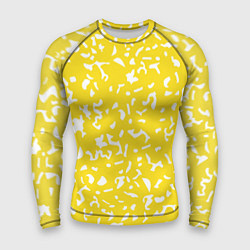 Рашгард мужской Лимонный камуфляж, цвет: 3D-принт