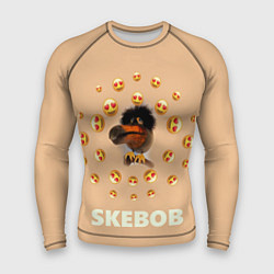 Рашгард мужской Мем скебоб и смайлики, цвет: 3D-принт