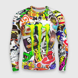 Рашгард мужской Monster energy стикеры бренды, цвет: 3D-принт
