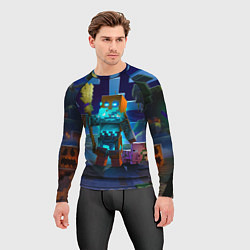 Рашгард мужской Майнкрафт - шаман, цвет: 3D-принт — фото 2