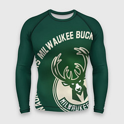 Мужской рашгард Milwaukee Bucks надпись