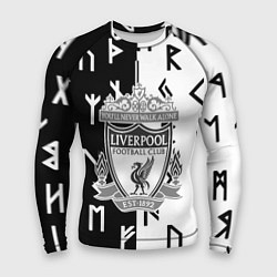 Рашгард мужской Liverpool символы текстура, цвет: 3D-принт