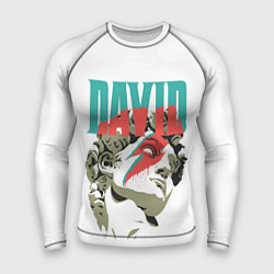 Рашгард мужской David Bowie статуя Давида, цвет: 3D-принт