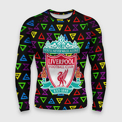 Рашгард мужской Liverpool pattern neon, цвет: 3D-принт