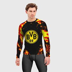 Рашгард мужской Borussia огненные краски, цвет: 3D-принт — фото 2