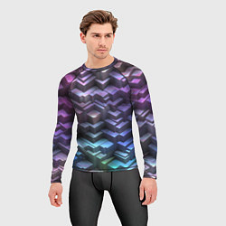 Рашгард мужской Неоновый рельеф, цвет: 3D-принт — фото 2