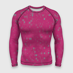 Рашгард мужской Color pink brown squares, цвет: 3D-принт