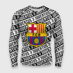 Рашгард мужской Барселона х Ювентус паттерн, цвет: 3D-принт