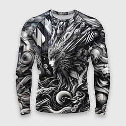 Мужской рашгард Abstraction cyber pattern - ai art fantasy