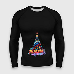 Рашгард мужской Ёлка компания, цвет: 3D-принт
