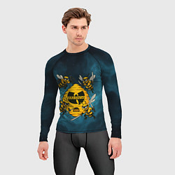 Рашгард мужской Wu-tang clan пчелы, цвет: 3D-принт — фото 2