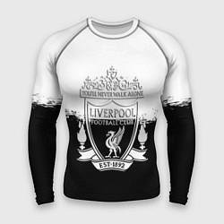 Рашгард мужской Liverpool краски черно белые, цвет: 3D-принт