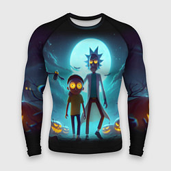 Рашгард мужской Рик и Морти в ночь на хэллоуин, цвет: 3D-принт