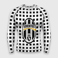 Рашгард мужской Ювентус клетка геометрия, цвет: 3D-принт
