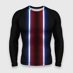 Мужской рашгард Color white blue red neon