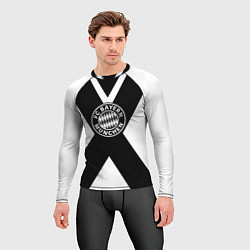 Рашгард мужской Бавария Мюнхен полосы, цвет: 3D-принт — фото 2