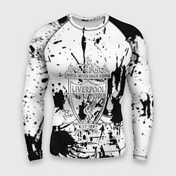 Рашгард мужской Ливерпуль черно белые краски, цвет: 3D-принт