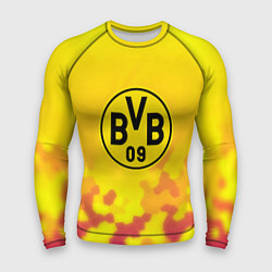 Мужской рашгард Borussia камуфляж желтый текстура