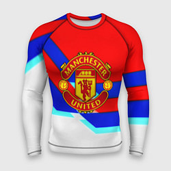 Мужской рашгард Манчестер Юнайтед полосы геометрия