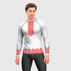 Рашгард мужской Славянская вышиванка рубаха, цвет: 3D-принт — фото 2