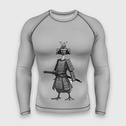 Мужской рашгард Гусь-самурай с катаной