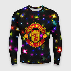 Мужской рашгард Манчестер Юнайтед праздничные огни