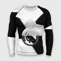 Мужской рашгард Реал Мадрид геометрия полосы