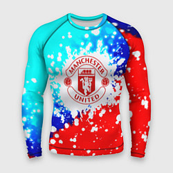 Мужской рашгард Манчестер Юнайтед неон