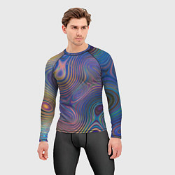 Рашгард мужской Абстрактная рябь, цвет: 3D-принт — фото 2