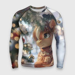 Мужской рашгард Лошадка в свитере