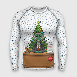 Рашгард мужской Я устал я ухожу - новогодний мем 2026, цвет: 3D-принт