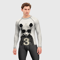 Рашгард мужской Скелет панды, цвет: 3D-принт — фото 2