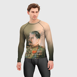 Рашгард мужской Иосиф Сталин, цвет: 3D-принт — фото 2
