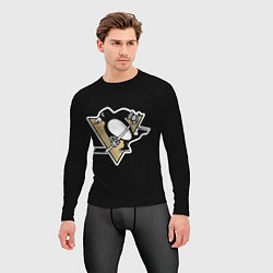 Рашгард мужской Pittsburgh Penguins: Malkin, цвет: 3D-принт — фото 2