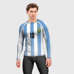 Рашгард мужской Месси - сборная Аргентины, цвет: 3D-принт — фото 2