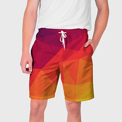 Шорты на шнурке мужские Background geometric, цвет: 3D-принт