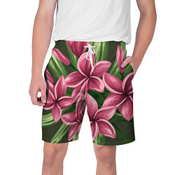 Шорты на шнурке мужские Райский сад, цвет: 3D-принт