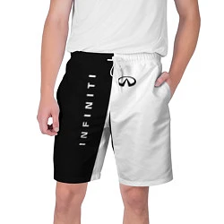 Шорты на шнурке мужские Infiniti: Black & White, цвет: 3D-принт