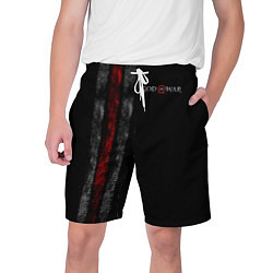 Шорты на шнурке мужские God of War: Black Style, цвет: 3D-принт